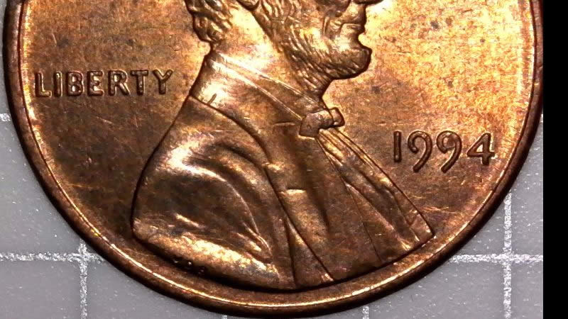 1994-P-Lincoln-Memorial-Cent-With-Retained-Die-Break-In-9